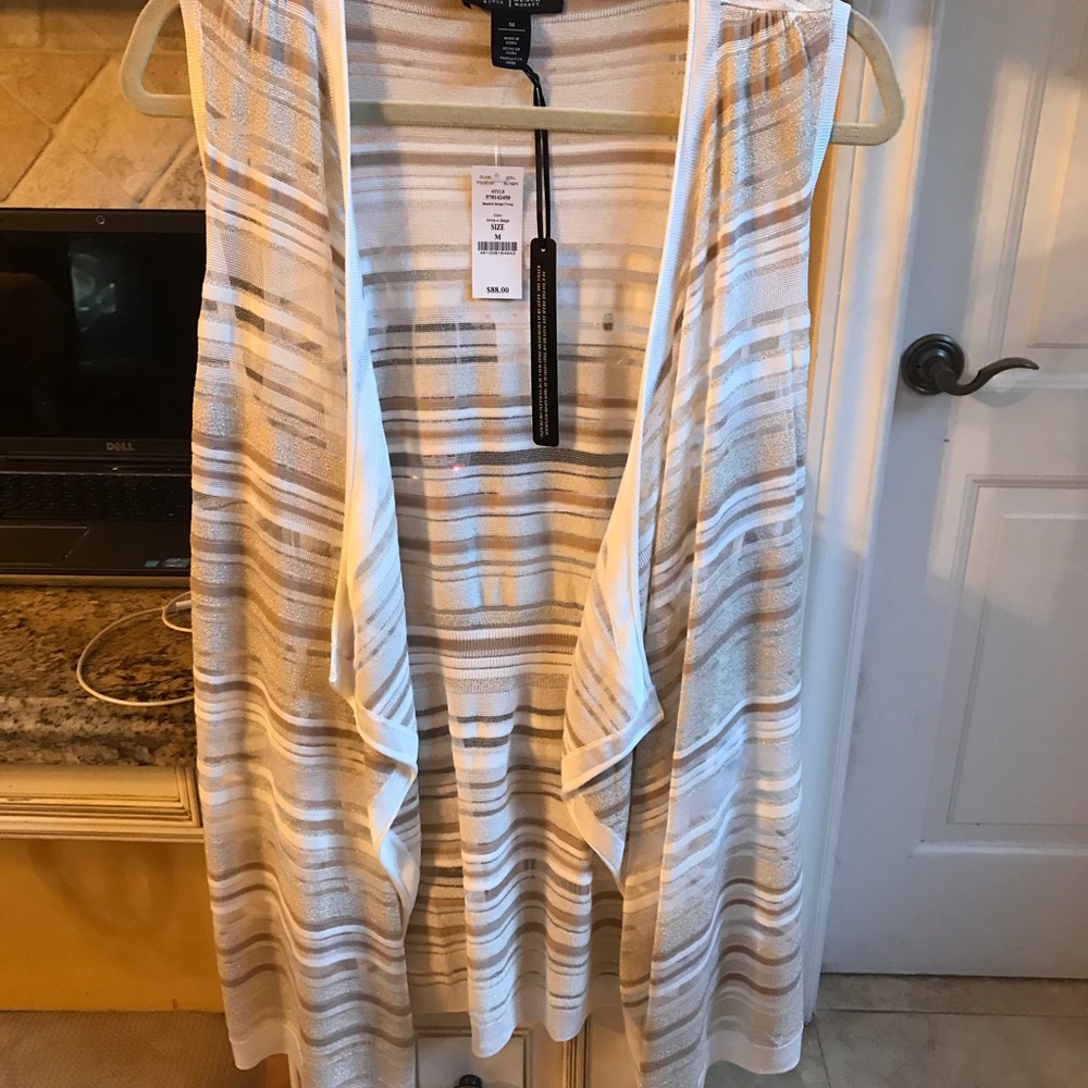Long WHBM Vest NEW with a little sparkle!
